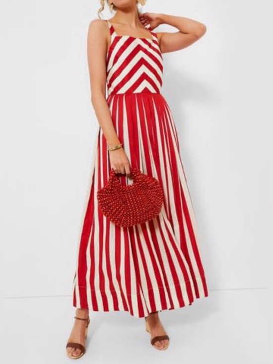Tuckernuck Dresses & Skirts - New - Tuckernuck Rouge Striped Laina Red & White Maxi Dress